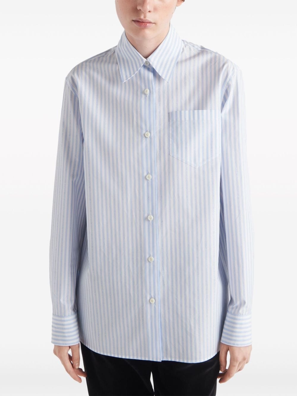 striped cotton-poplin shirt - 4