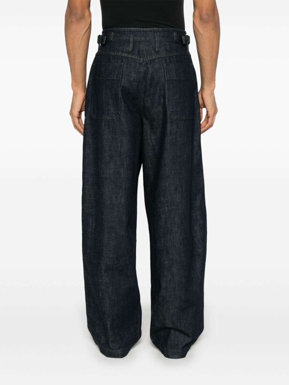 pleated workwear jeans - 4
