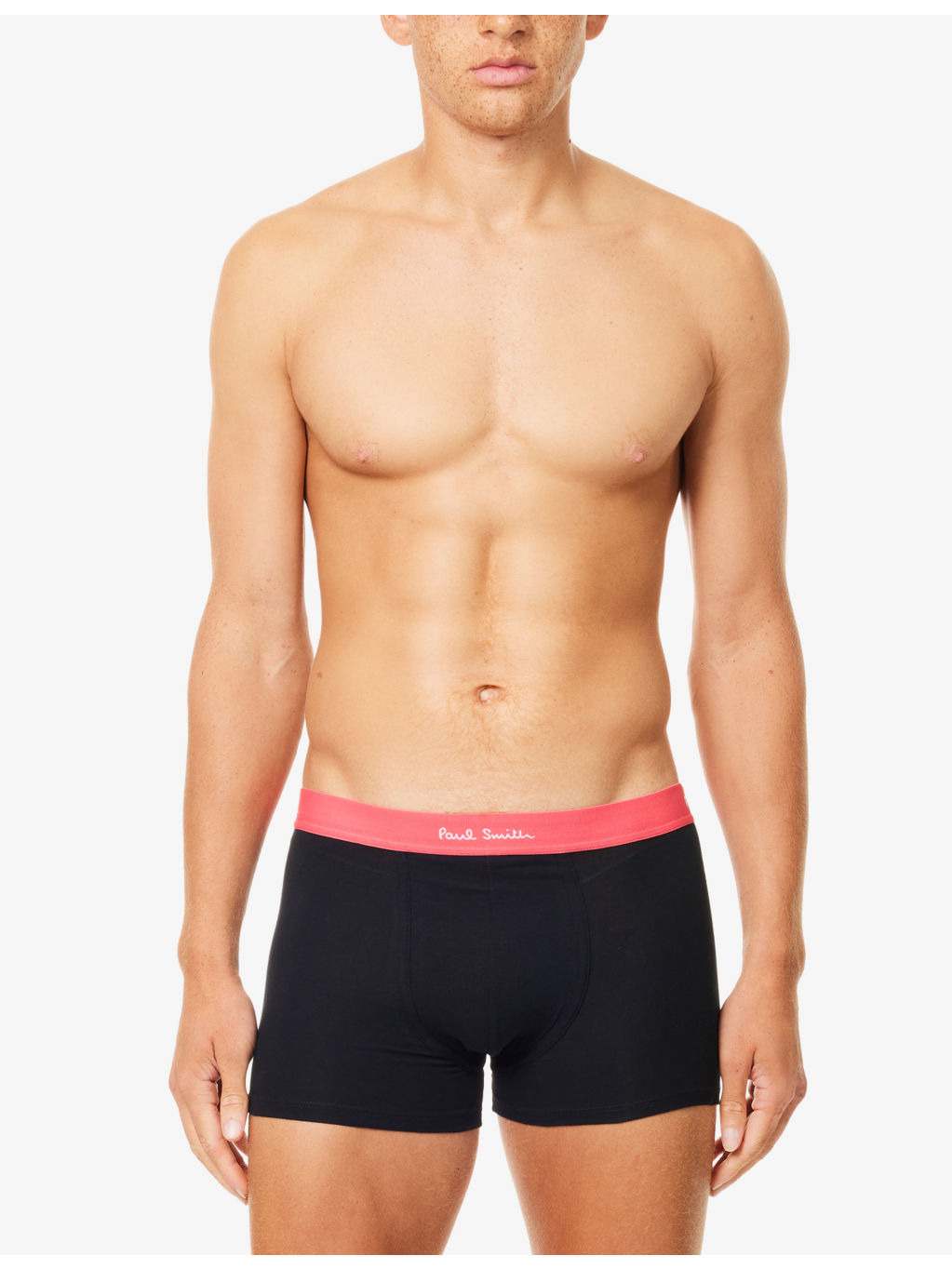 Branded-Waistband Pack of Seven Cotton-Jersey Trunks - 2
