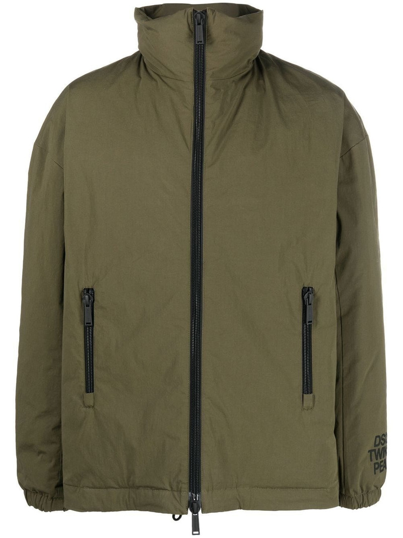 logo-print zip-up jacket 1