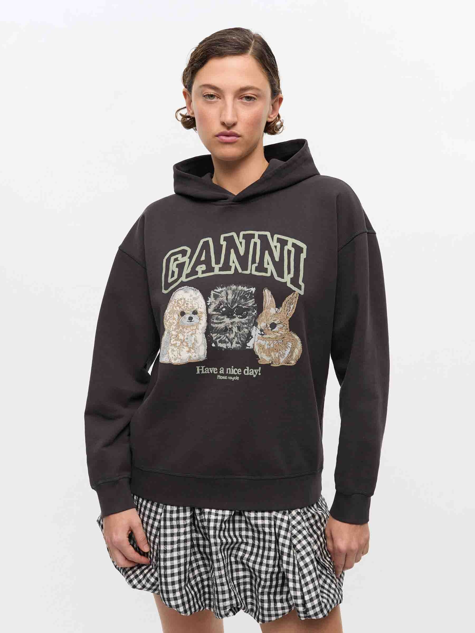 PRINTED HOODED SWEATSHIRT - 3
