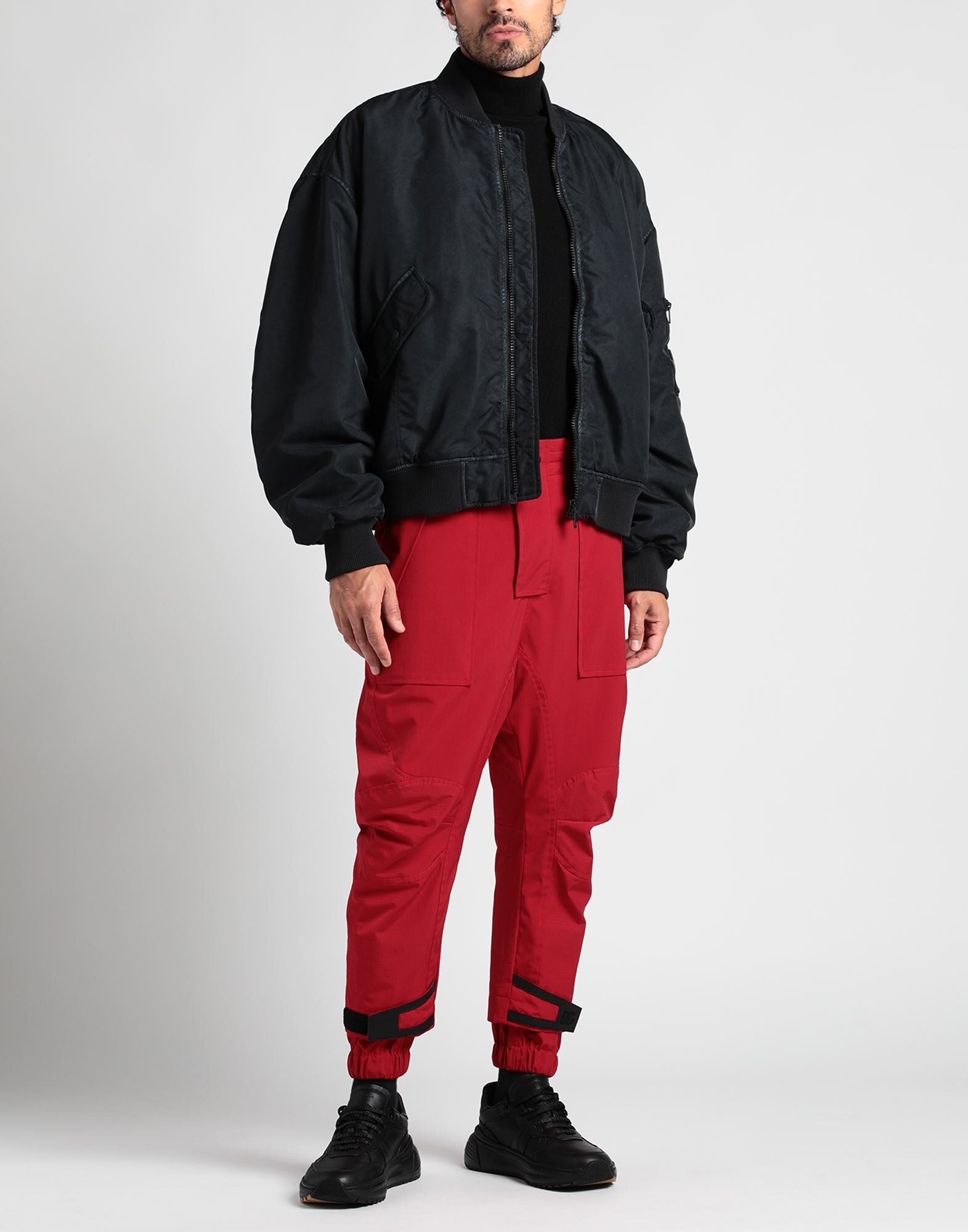 Red Men's Casual Pants - 3