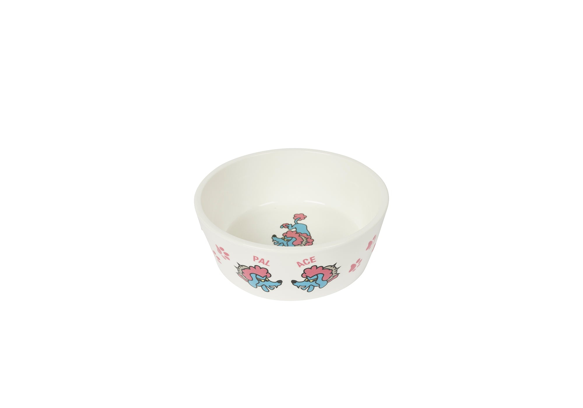 POODLE DOG BOWL WHITE - 1