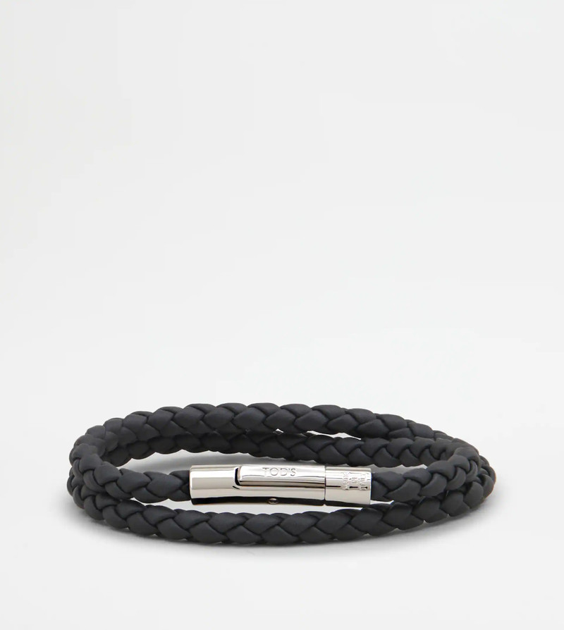 MYCOLORS BRACELET IN LEATHER - BLACK 1