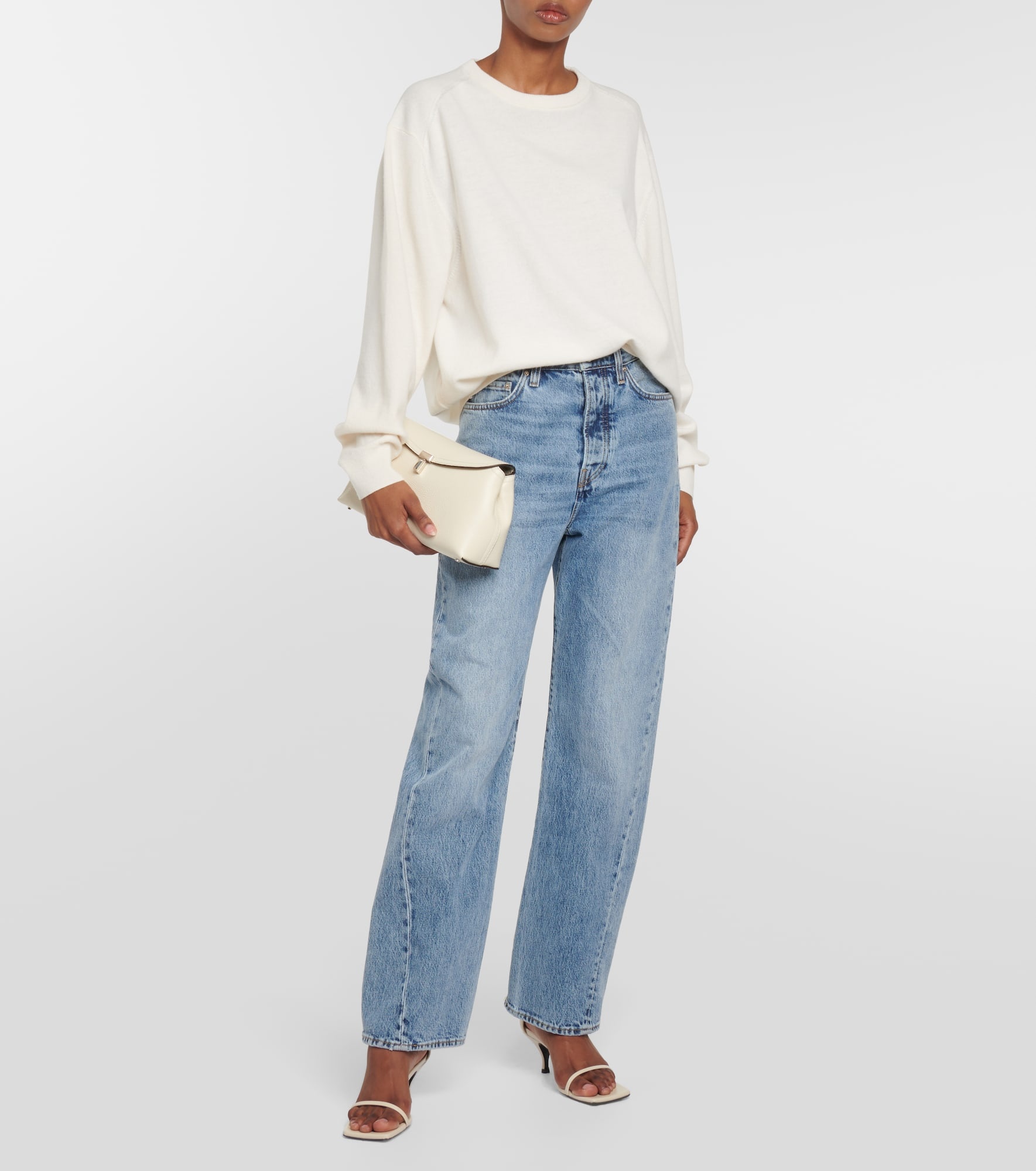 T Lock Small leather clutch - 5