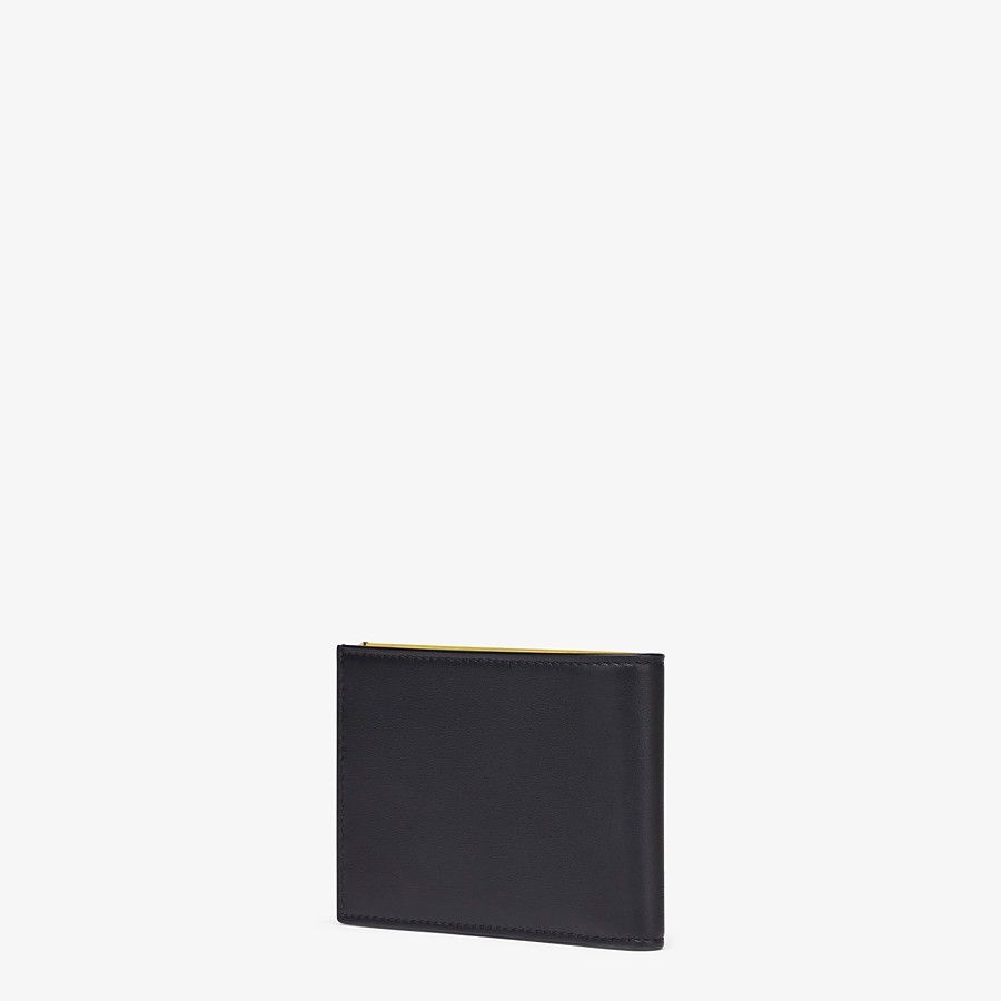 Black leather bi-fold wallet - 2