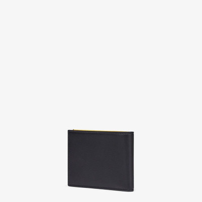 FENDI Black leather bi-fold wallet outlook