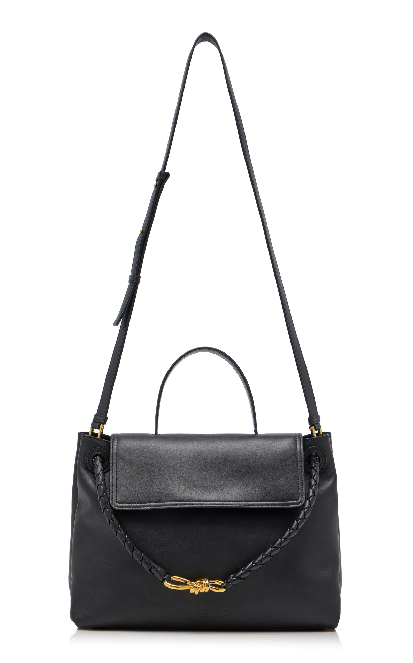 Medium Andiamo Leather Top Handle Bag black - 3