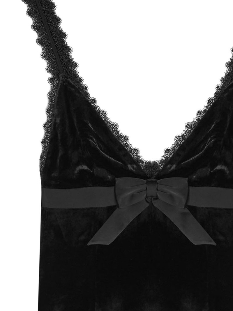 RONNY KOBO lace bow mini dress outlook