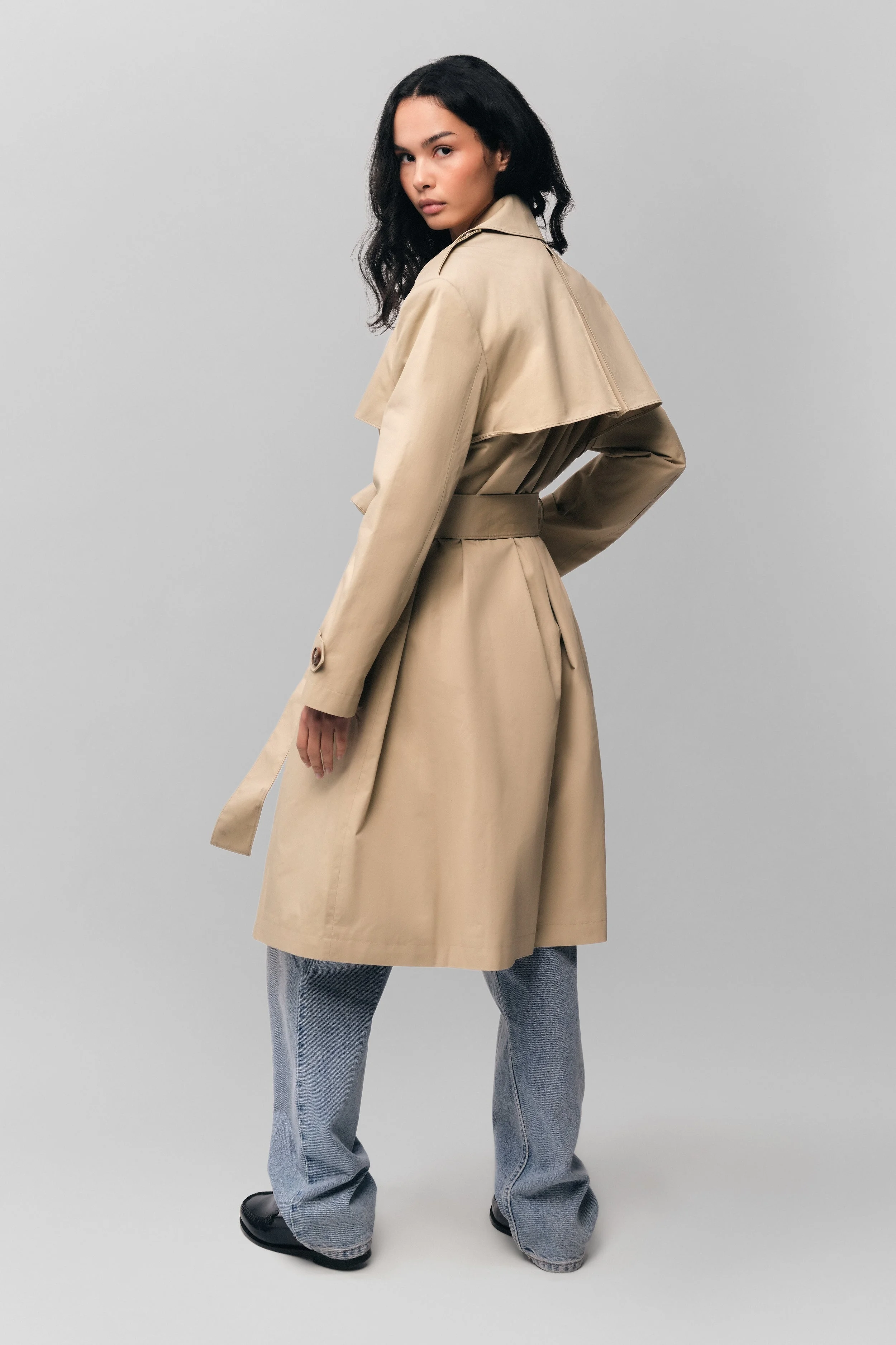 GUIZIO CLASSIC TRENCH COAT | REVERSIBLE