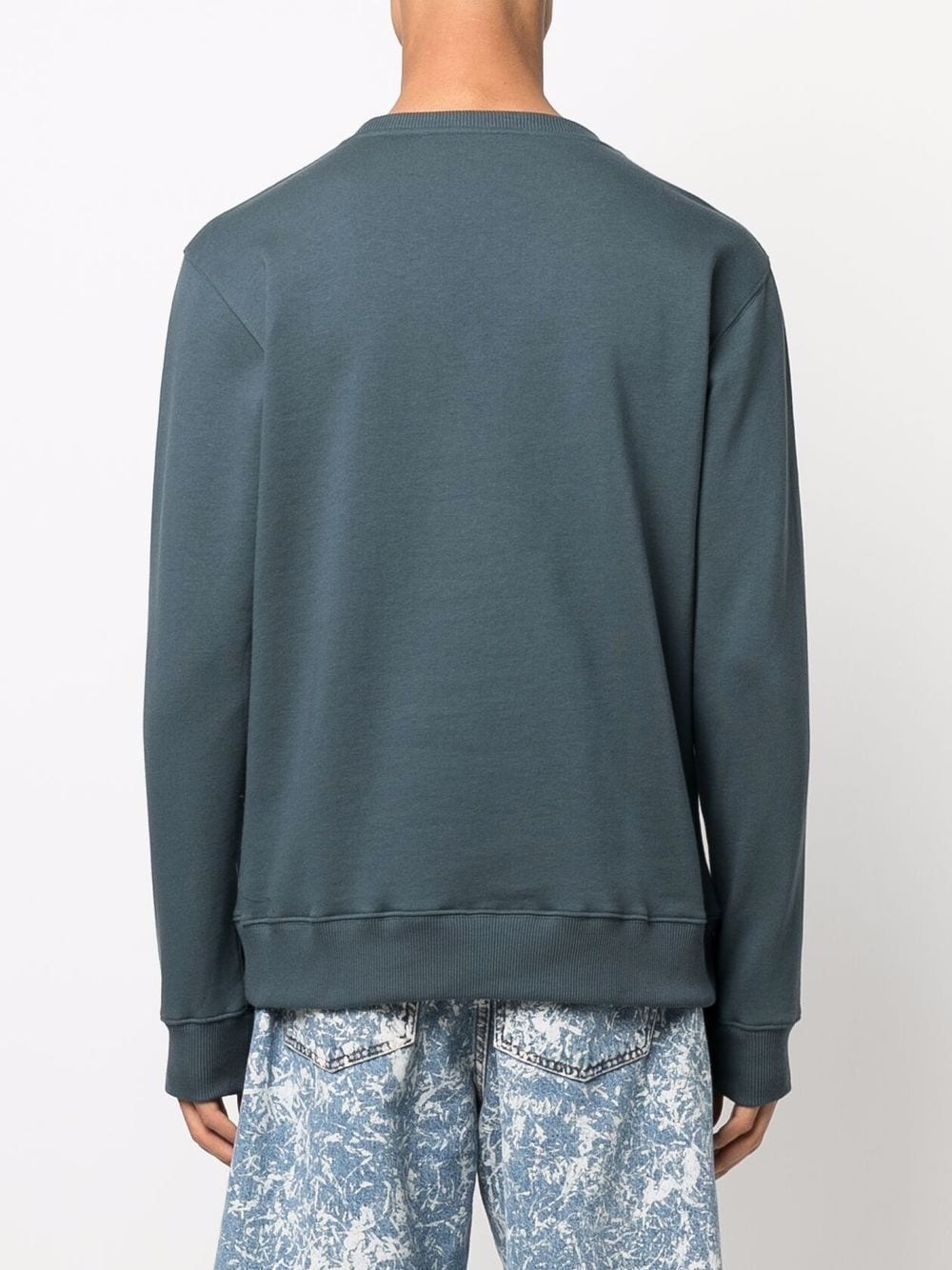 logo-print crew neck sweatshirt - 5