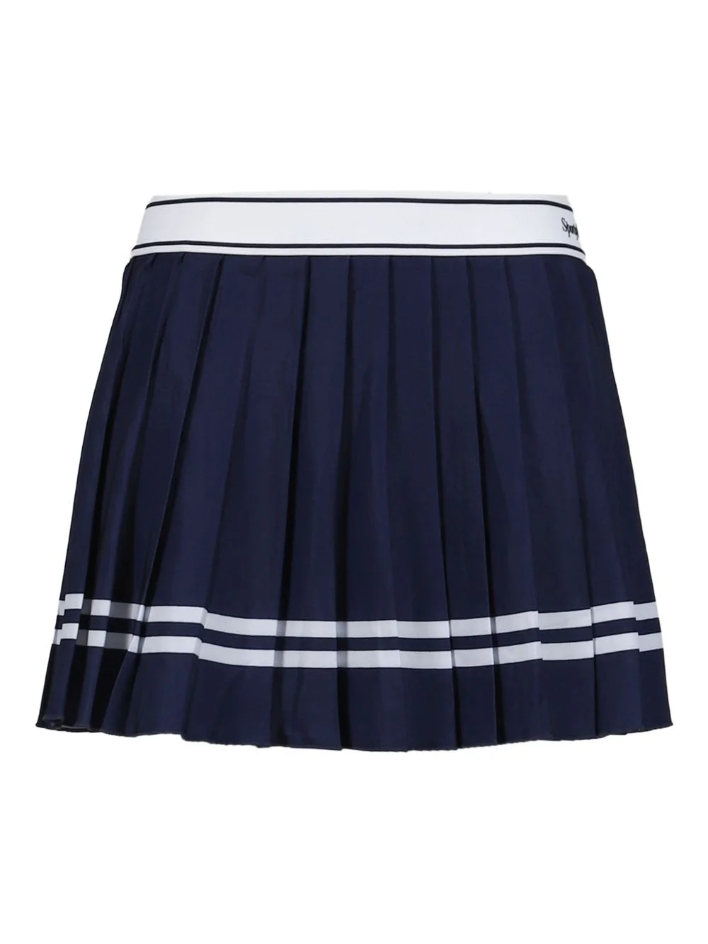 pleated striped skirt - 1