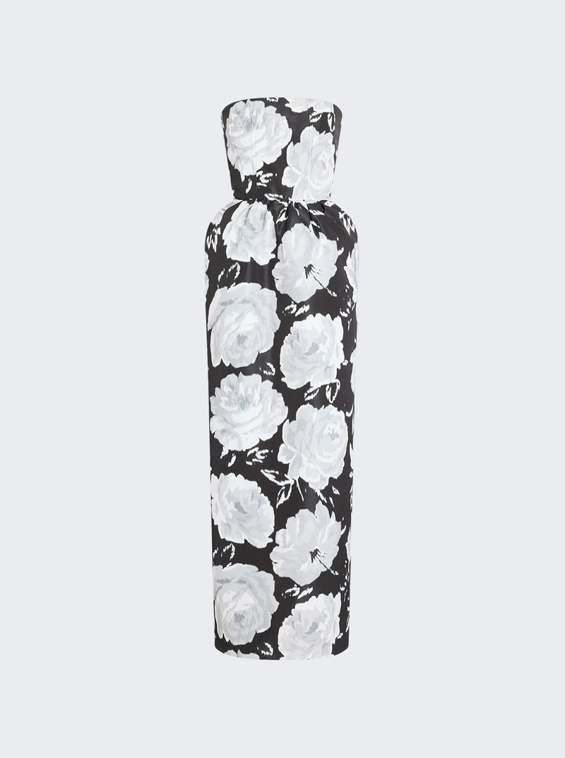 Bustier Long Dress Night Garden 1