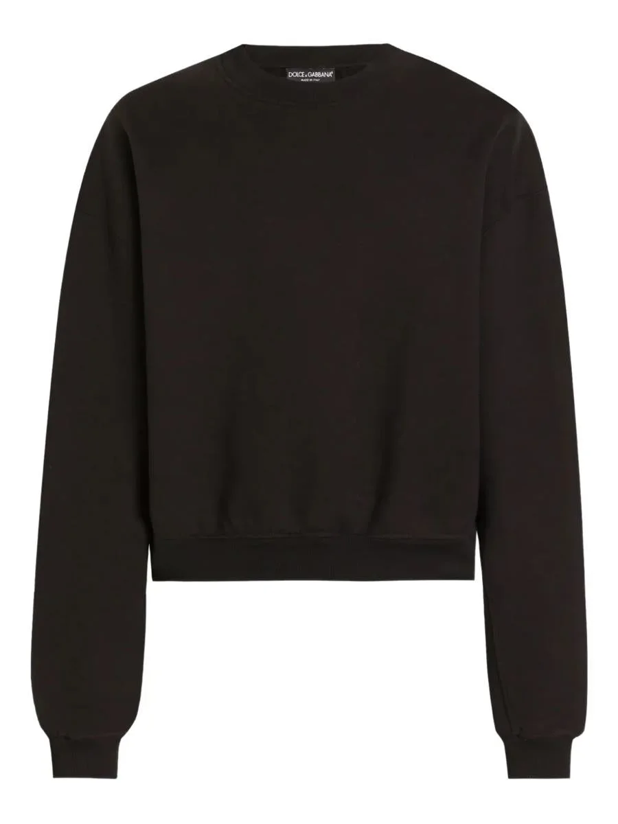 Dolce & Gabbana Long-Sleeved Cropped Sweatshirt - 1