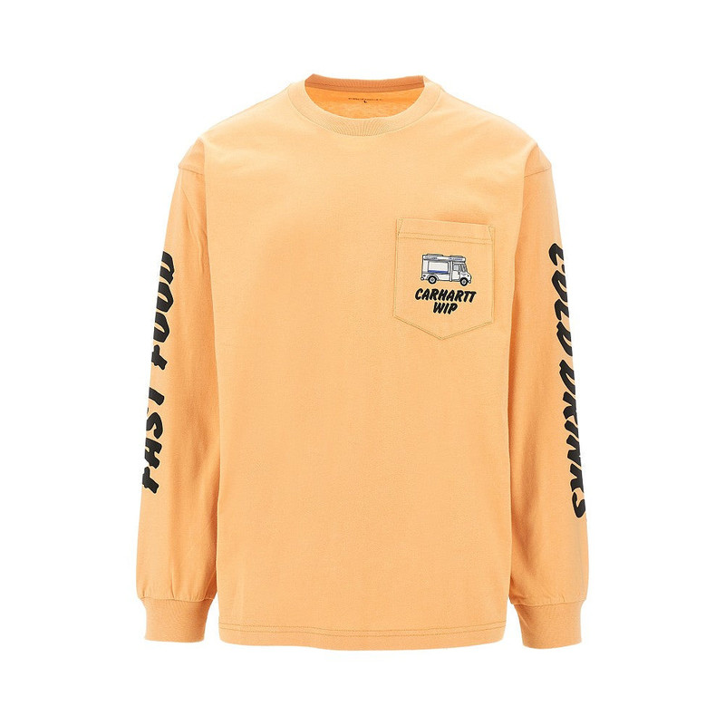 Carhartt WIP Cold Drinks Long-sleeved T-shirt Orange - 1