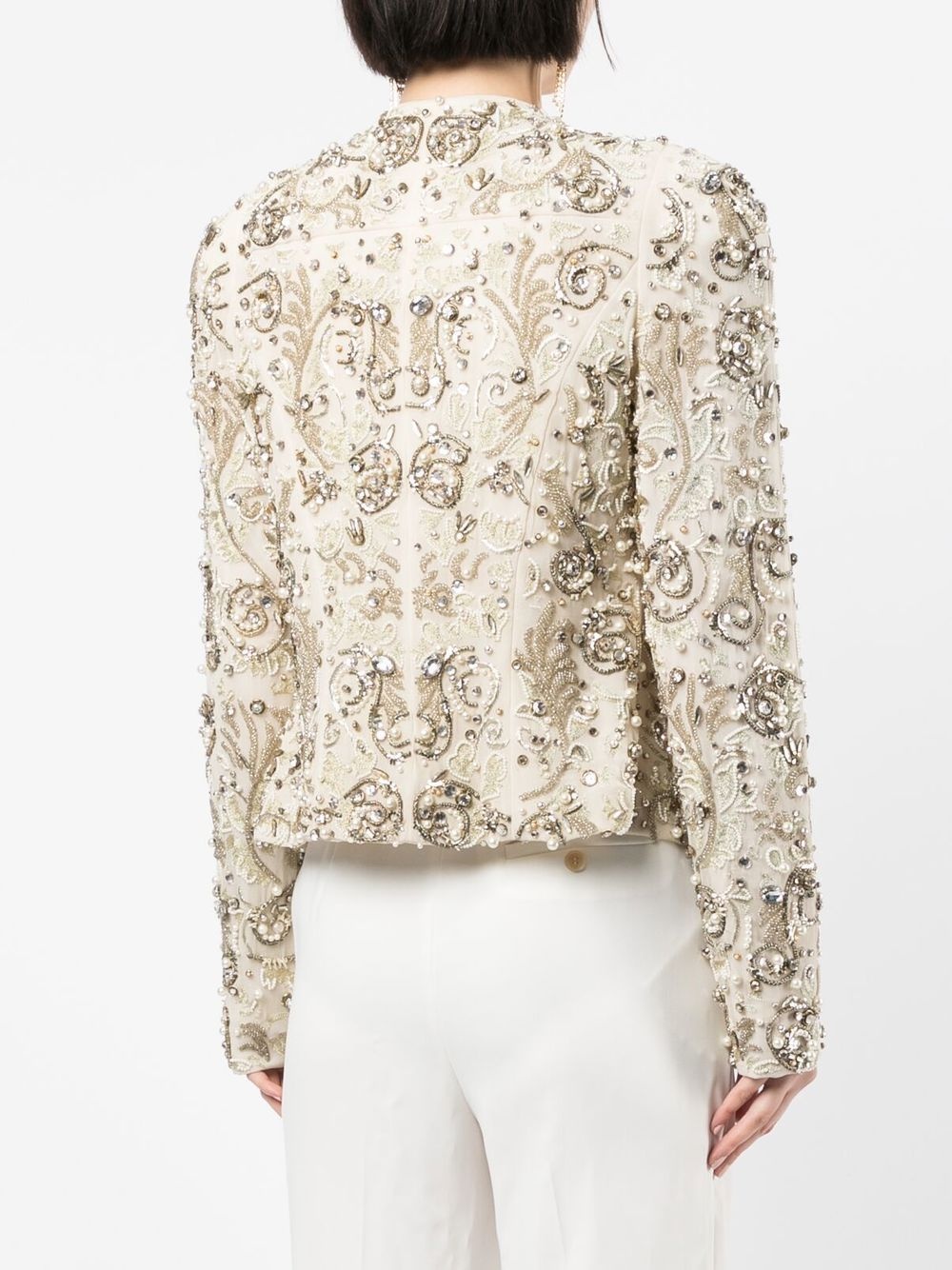 baroque-embellished cardigan - 4