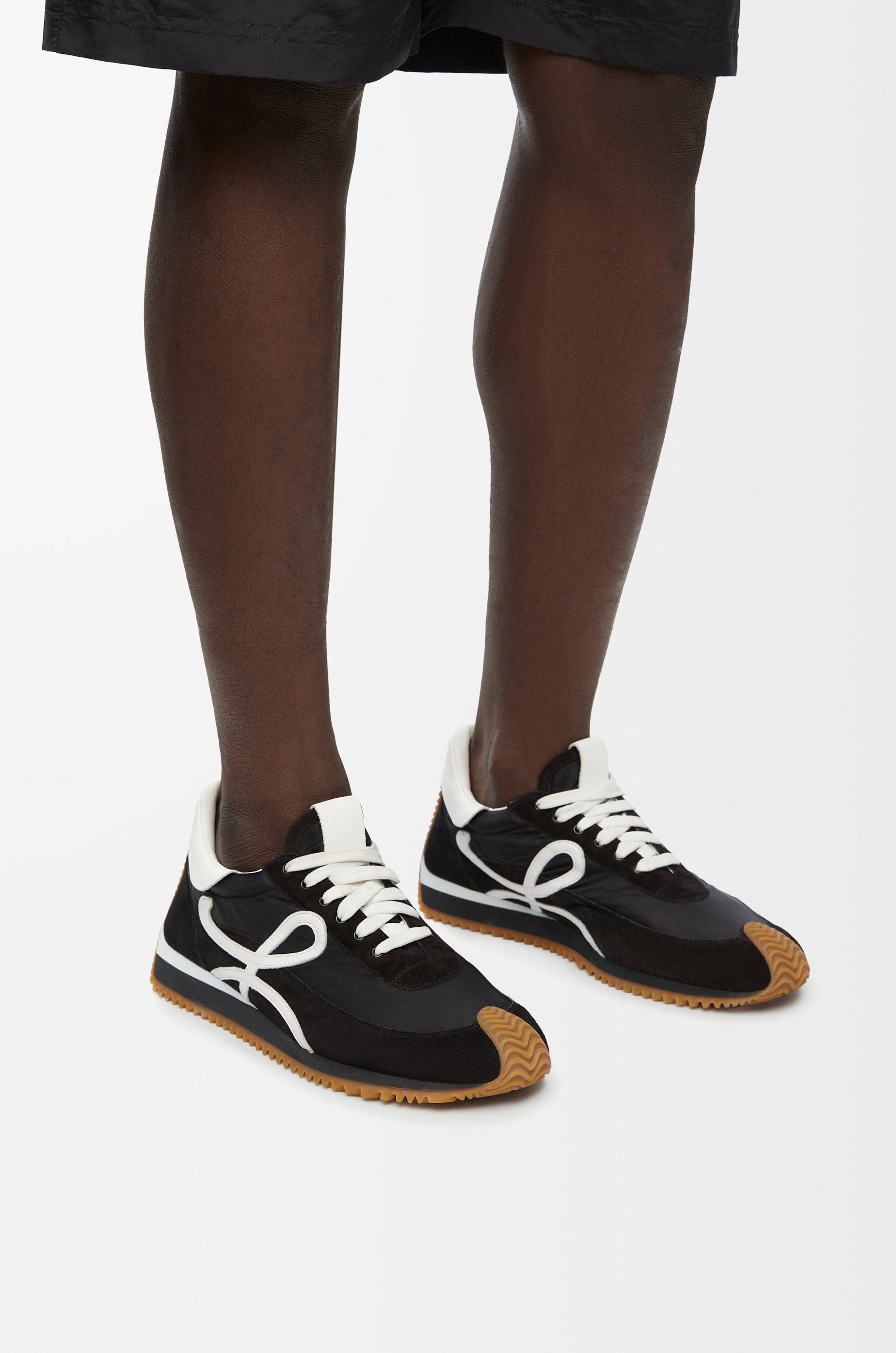 Flow Runner in nylon and suede - 2