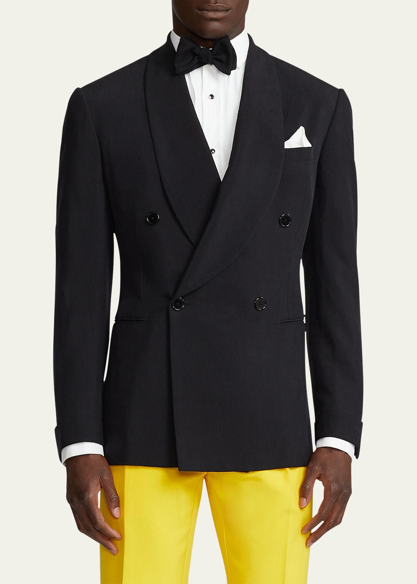 Men's Handmade Silk Shantung Jacket - 4