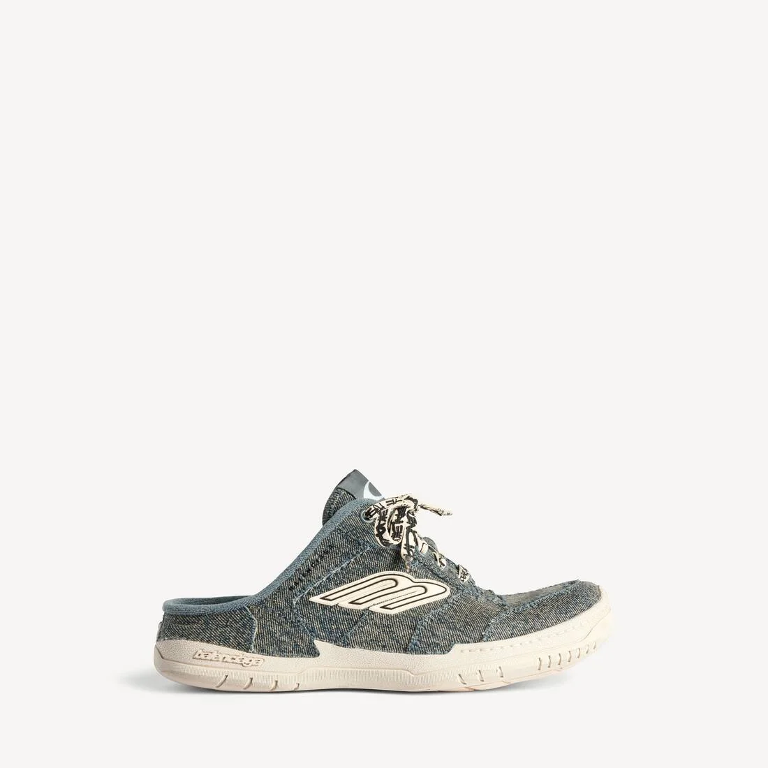 Women's Hamptons Denim Mule in Blue/off White - 1