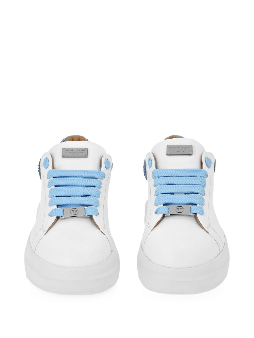 crystal-detail platform sneakers - 4
