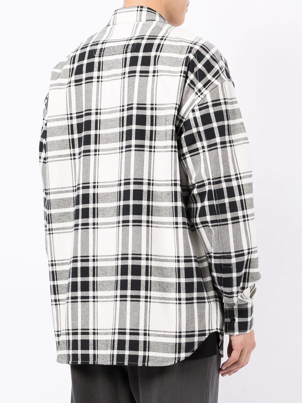 plaid-check print shirt - 4