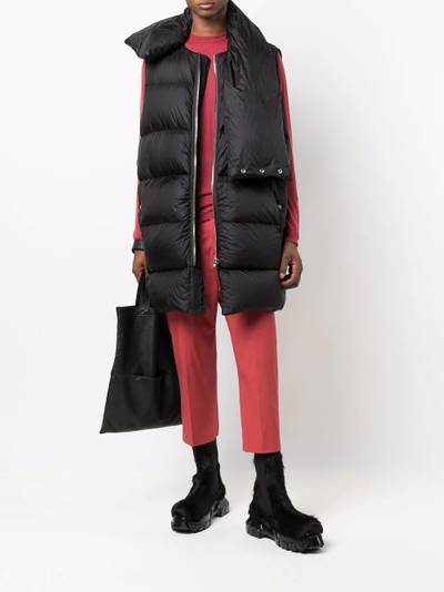 Rick Owens Mountain sleeveless padded coat outlook