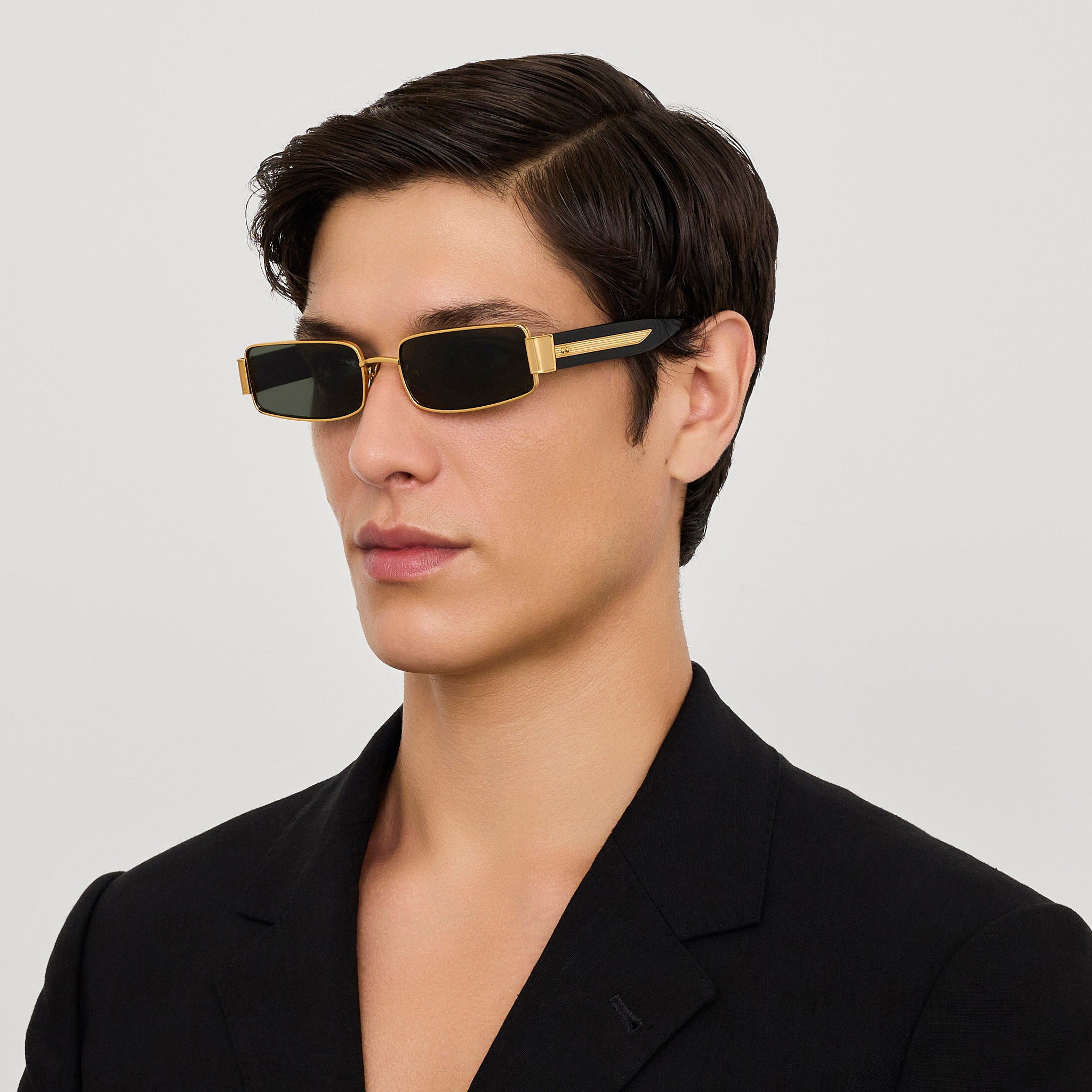 Kaia Sunglasses in Grey and Gold - 4
