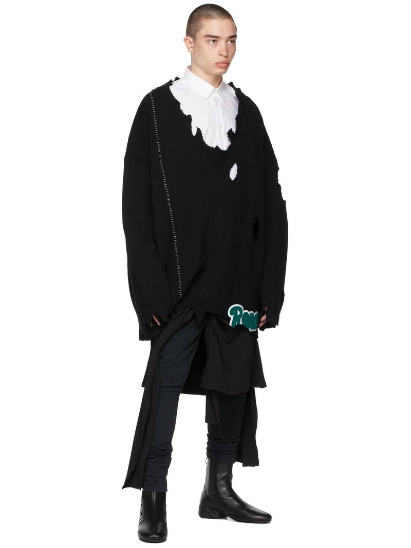 Raf Simons Black Solaris-21 High Zip-Up Boots outlook