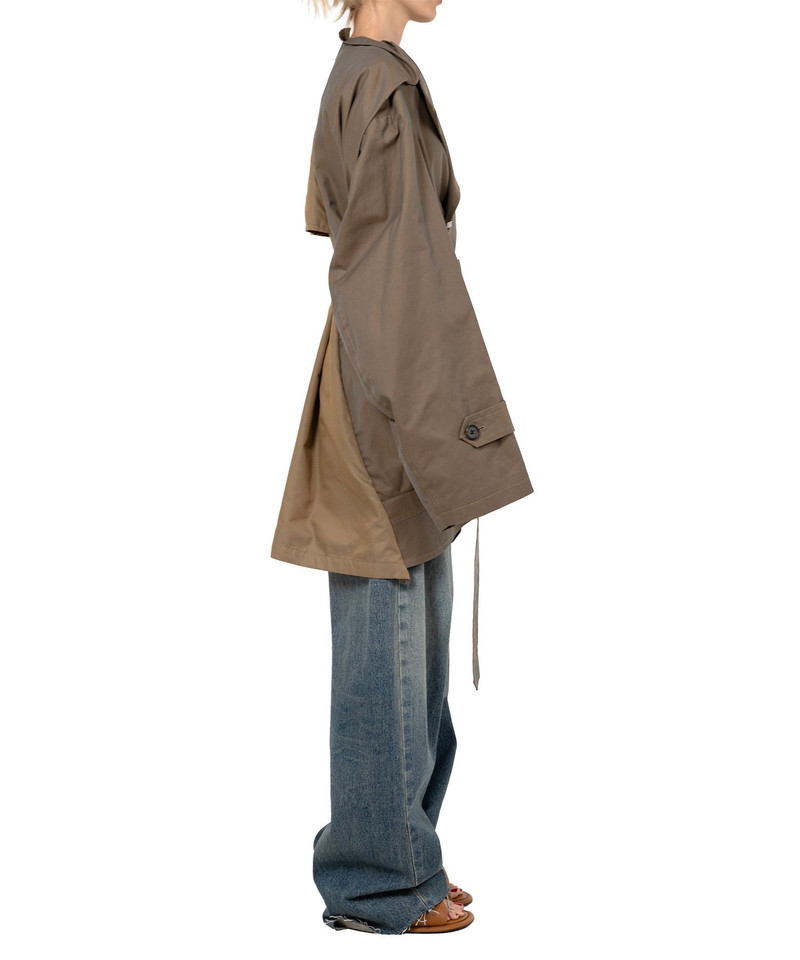 Reversed Front Trench Coat 6