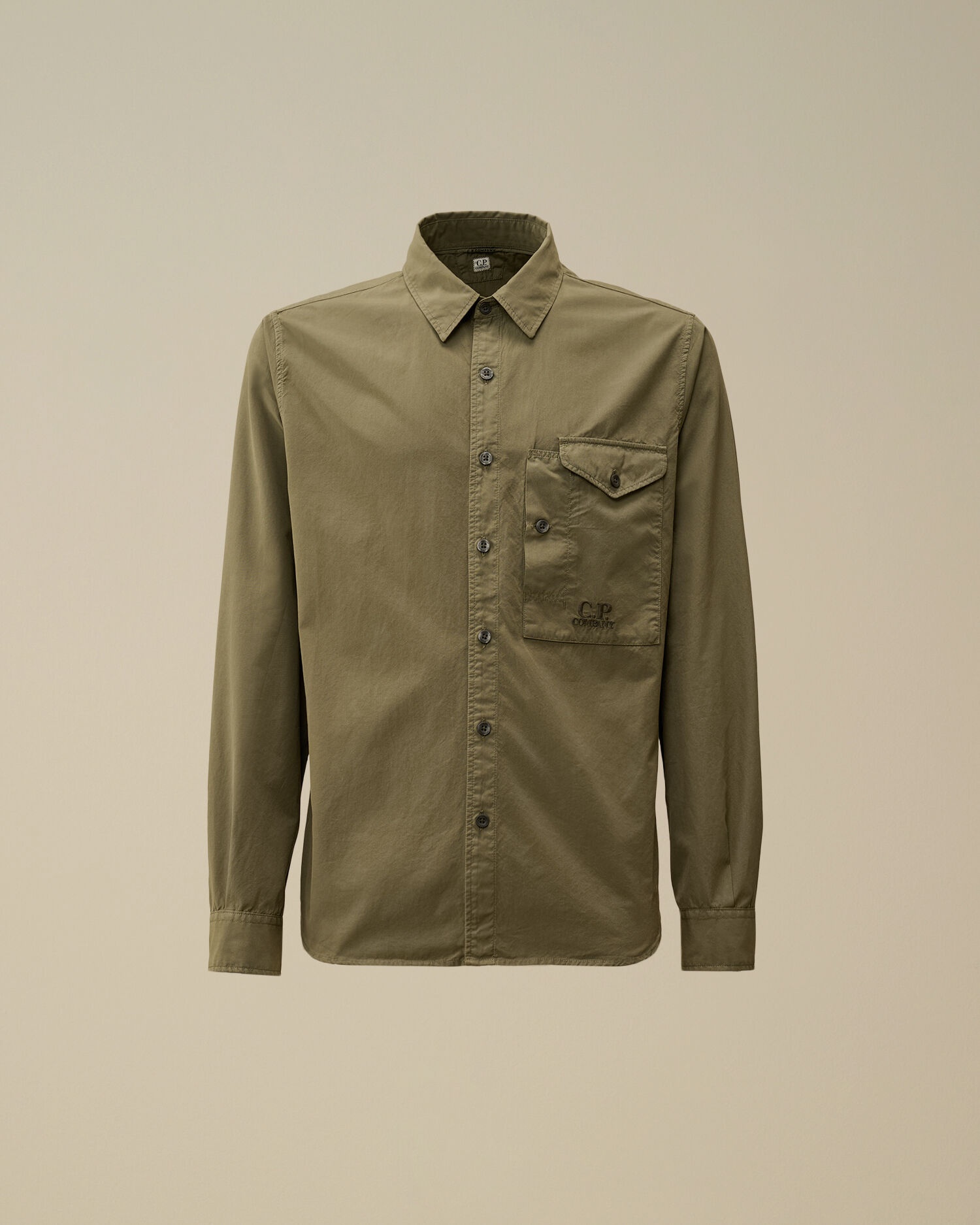 Emerized Popeline Buttoned Shirt - 1