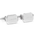 Logo-Engraved Rhodium-Plated Cufflinks - 4