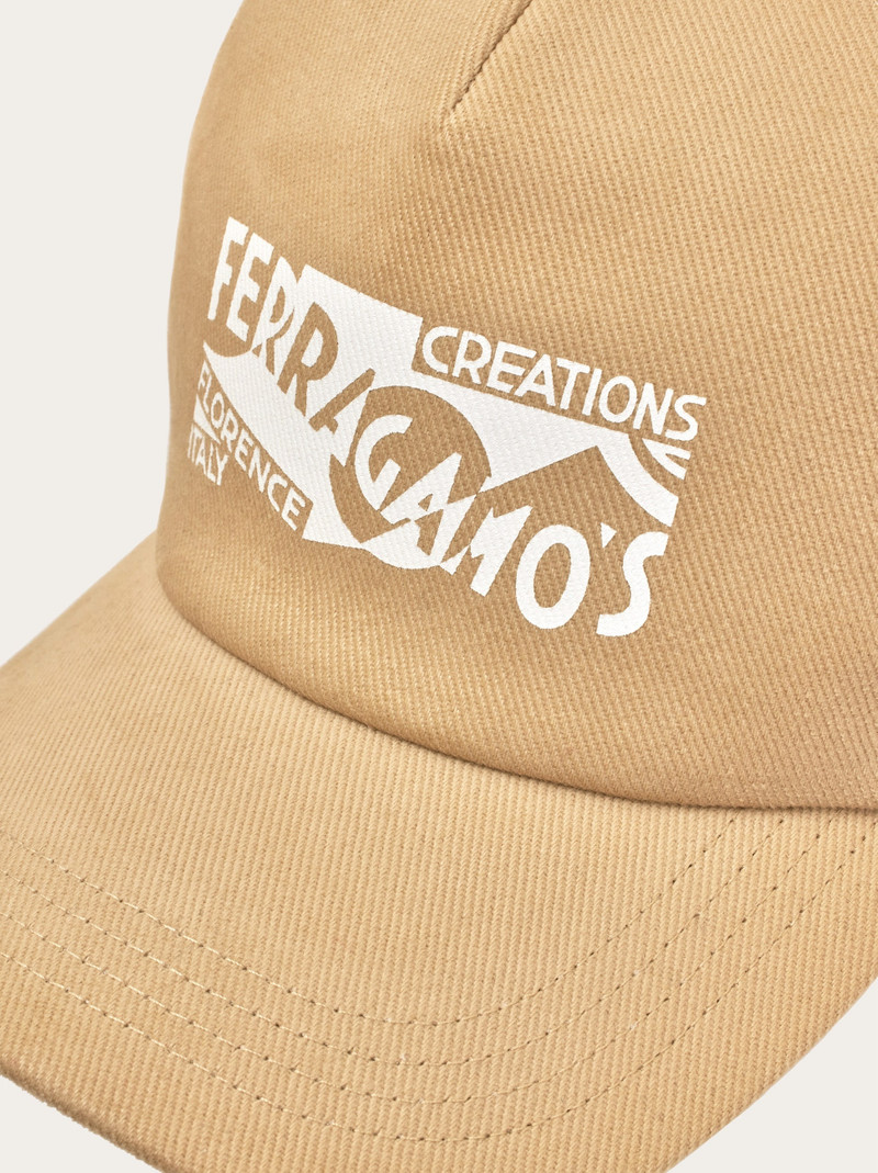 FERRAGAMO Baseball cap with logo outlook