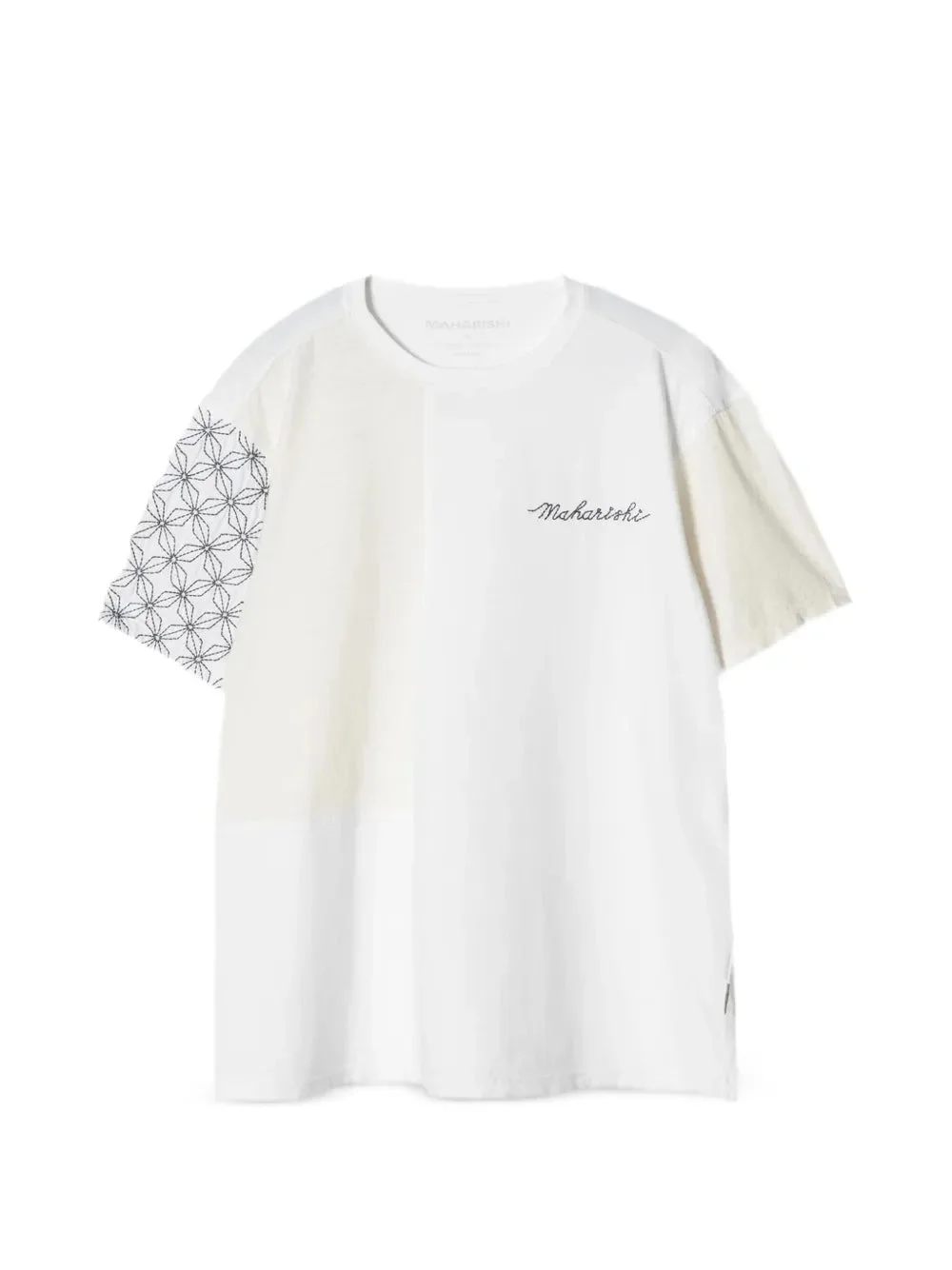 SASHIKO EMBROIDERED PATCHWORK T-SHIRT - 1