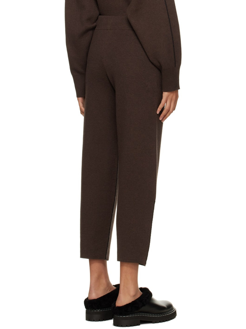 Brown Proenza Schouler White Label Barrel-Leg Lounge Pants 3