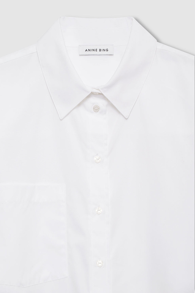 Essie Cropped Shirt - White 4