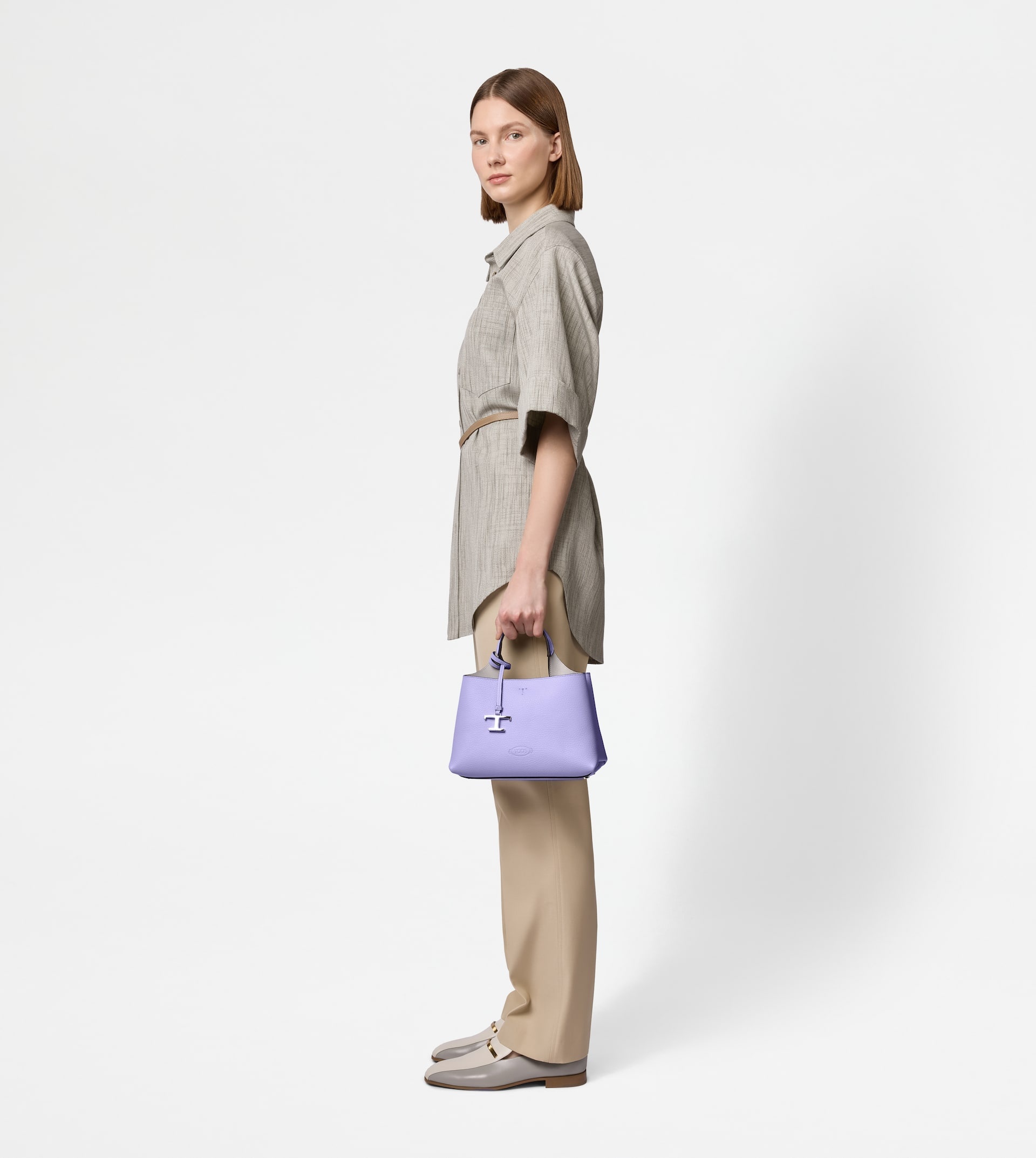 BAG IN LEATHER MICRO - VIOLET - 7