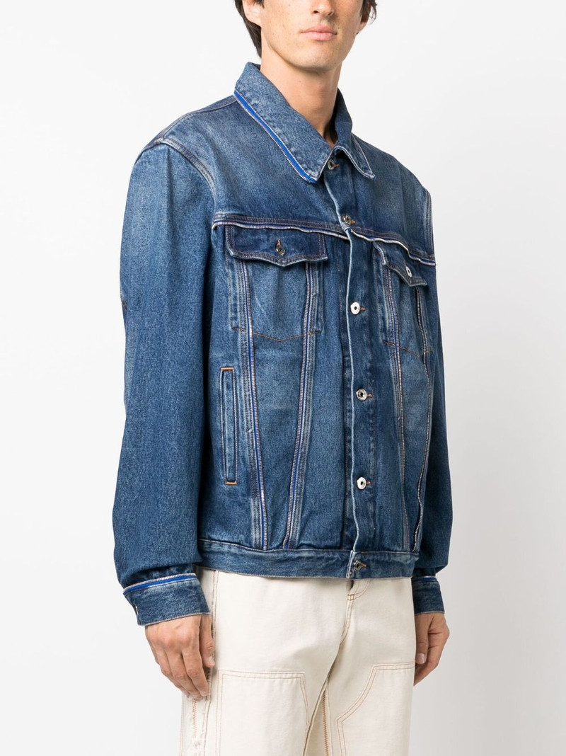zip-embellishment denim jacket 3