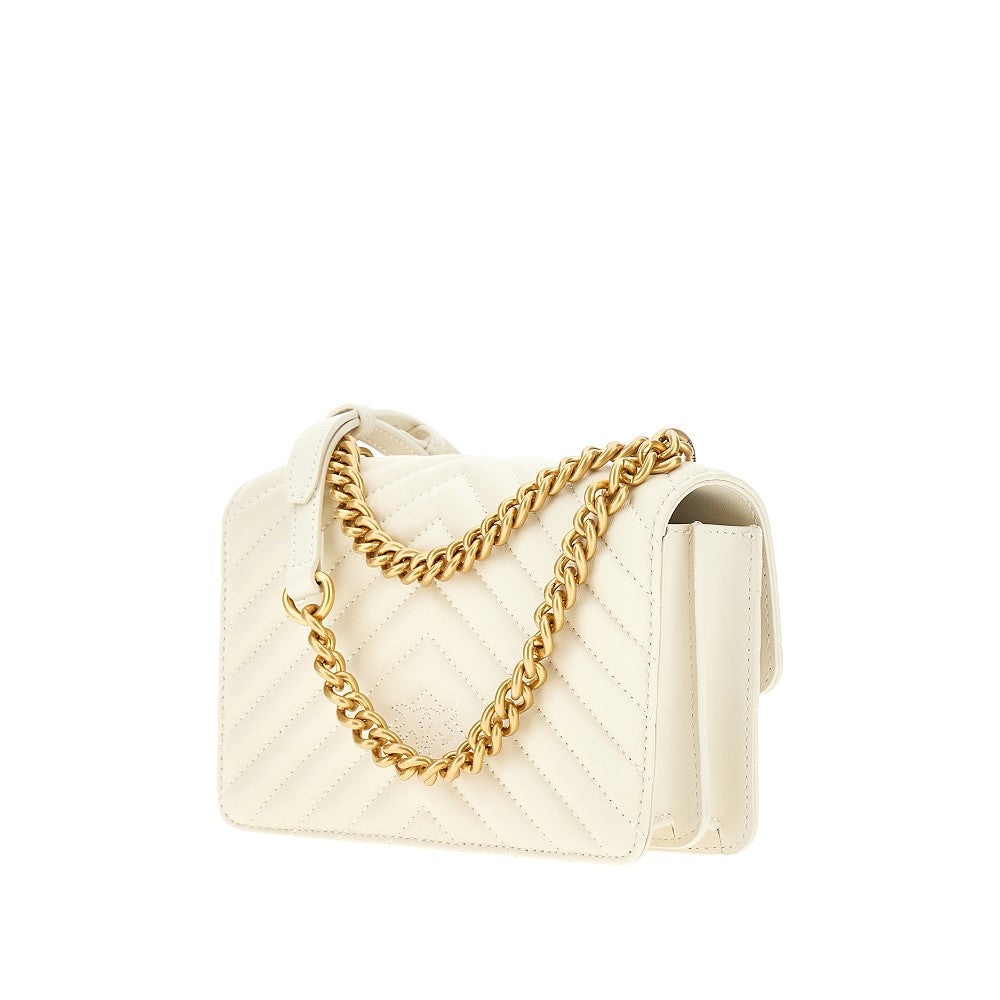 CHEVRON LEATHER MINI LOVE ONE BAG - 2