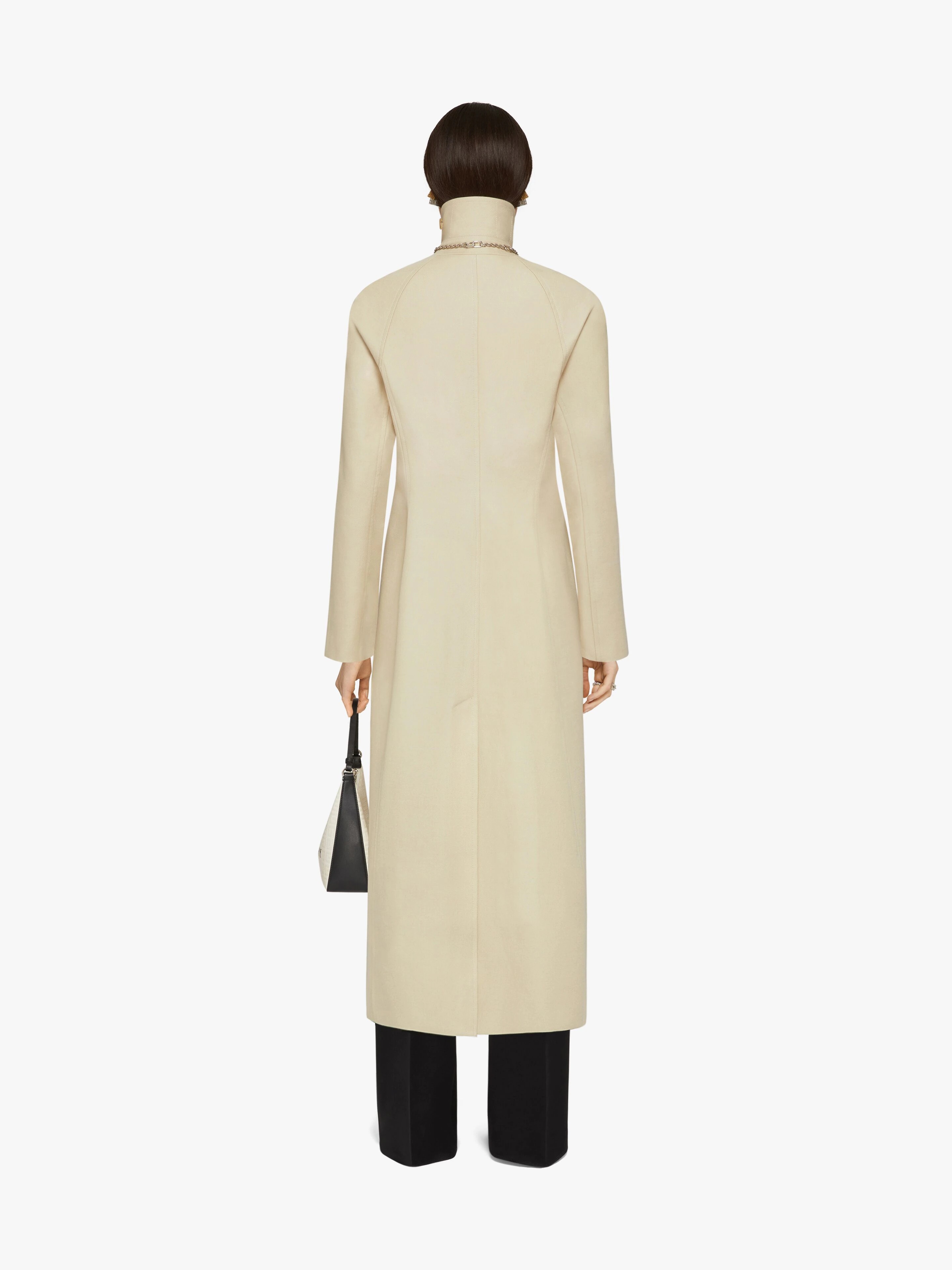 TRENCH COAT IN COTTON TWILL WITH U-LOCK BUCKLE - 4