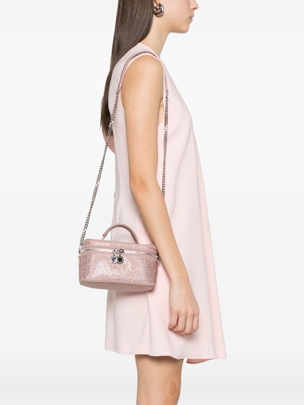 allover-crystal cross body bag - 2
