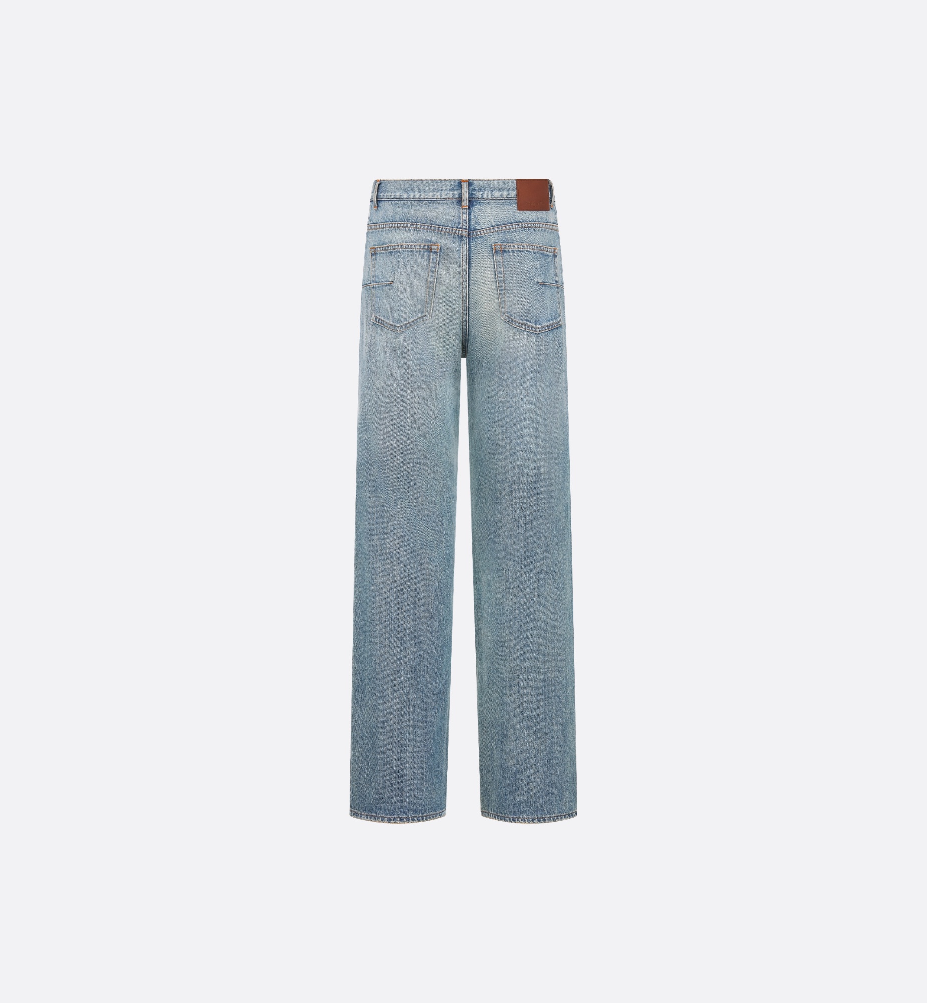 Dior｜JEANS (513D019A3002 585) Heritage Jeans with Checkered Interior Blue Cotton Denim | DIOR