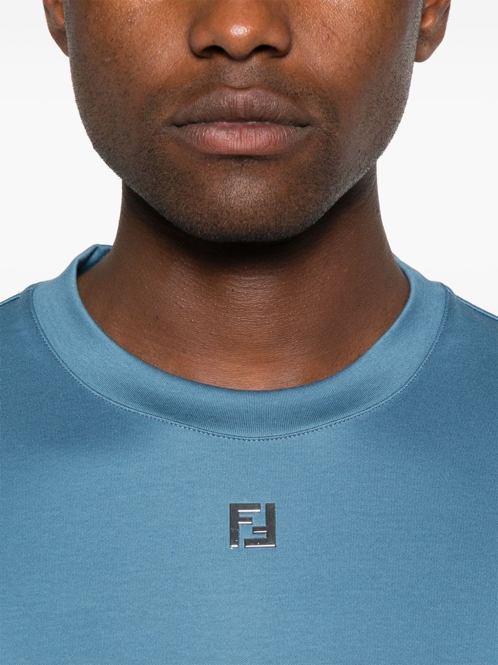 FF logo-plaque cotton t-shirt - 4