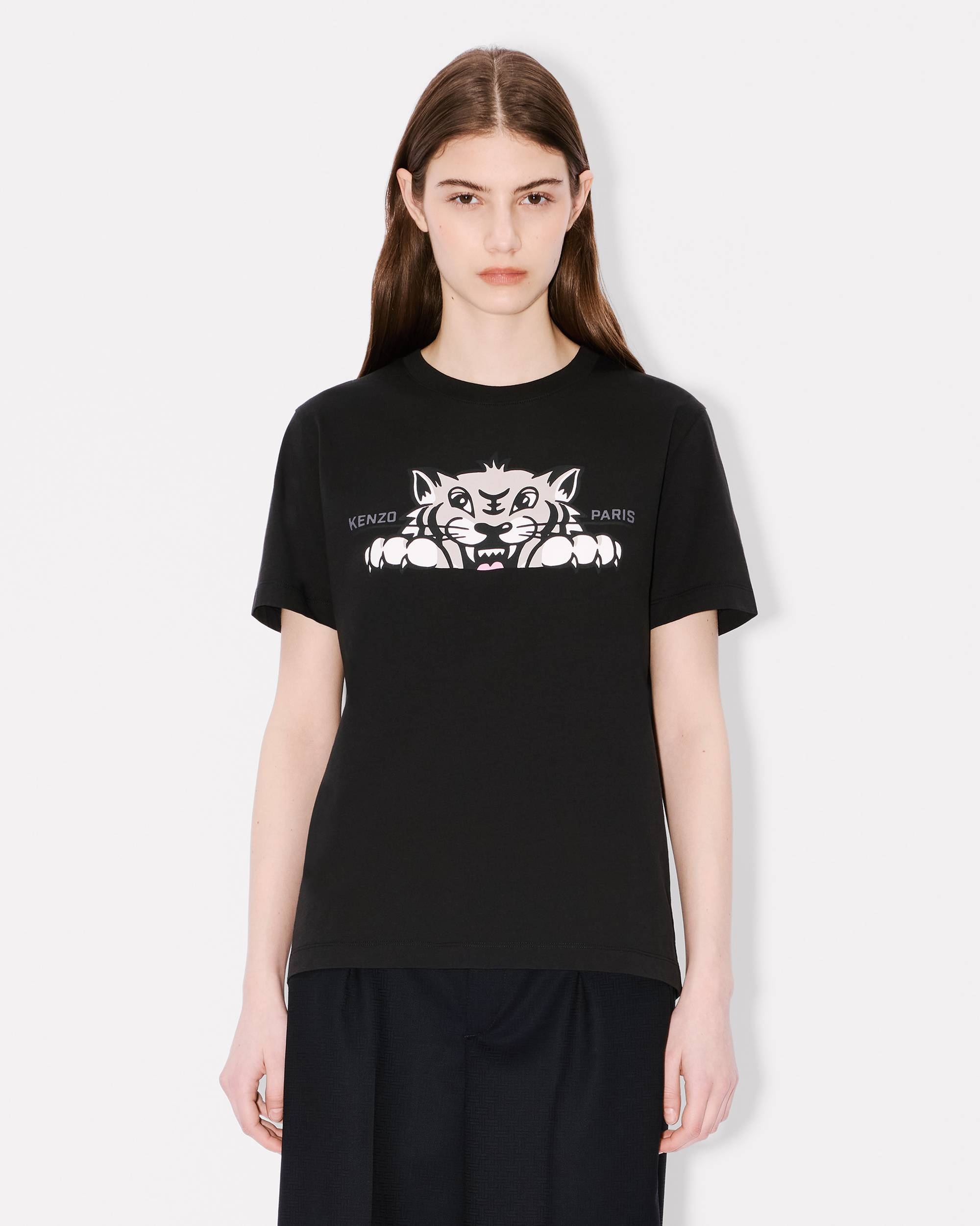 'KENZO Happy Tiger' loose T-shirt in cotton - 3