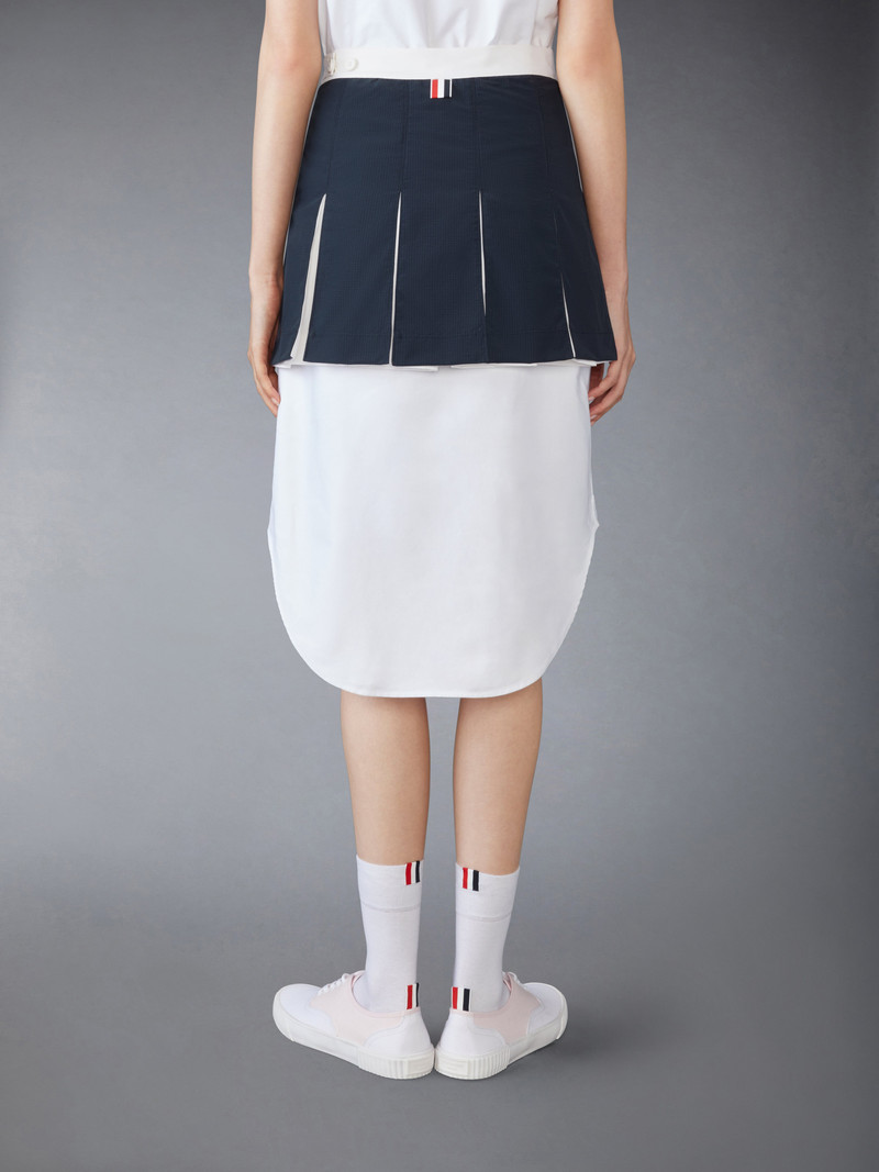 Ripstop Box Pleat Mini Skirt 4