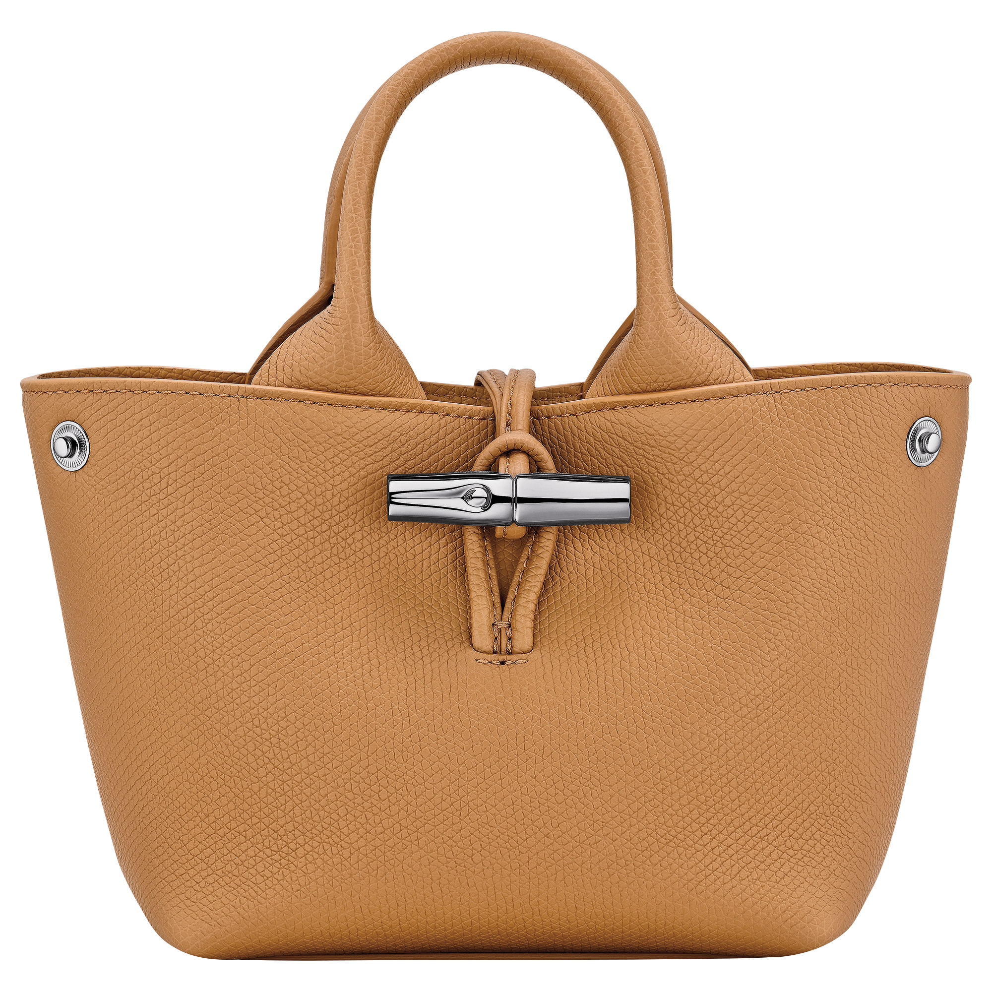 Le Roseau XS Handbag Walnut - Leather - 5