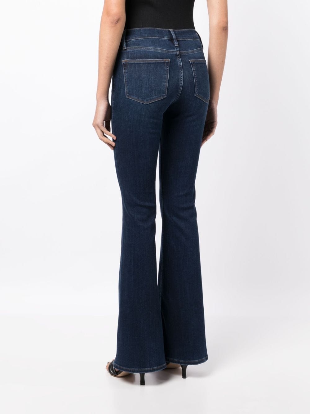 mid-rise flared jeans - 4