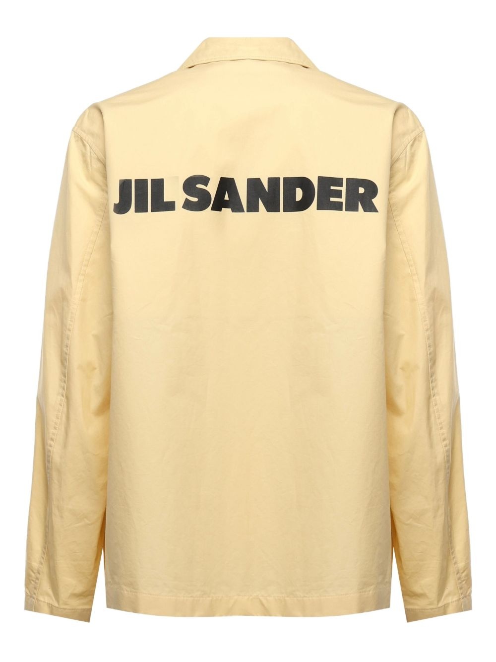 logo-print collared overshirt - 2
