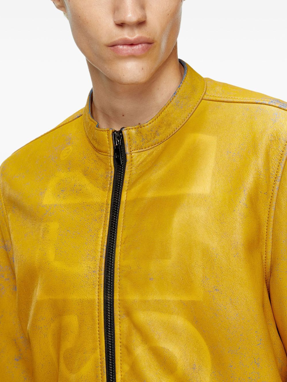 L-Evert-A leather zip-front jacket - 5