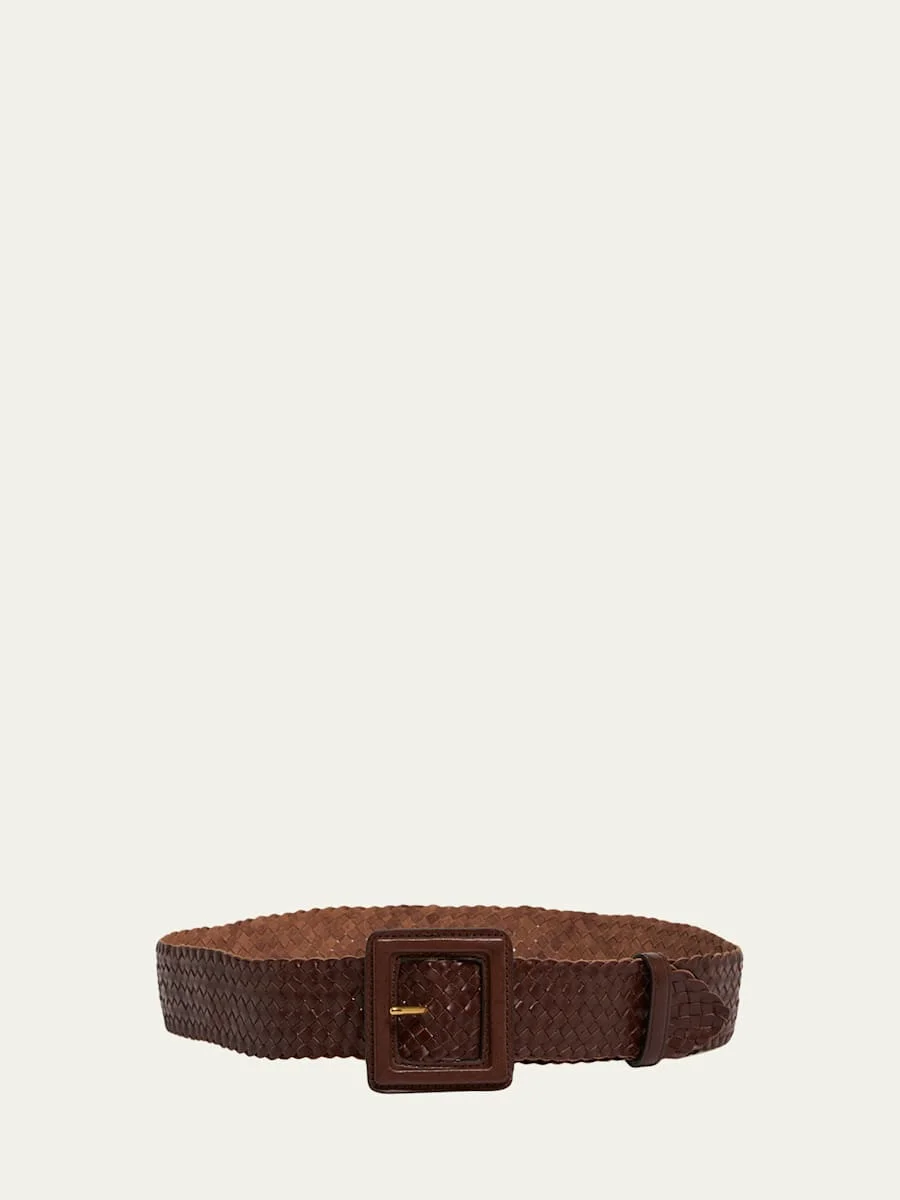 Woven Leather Belt - 1