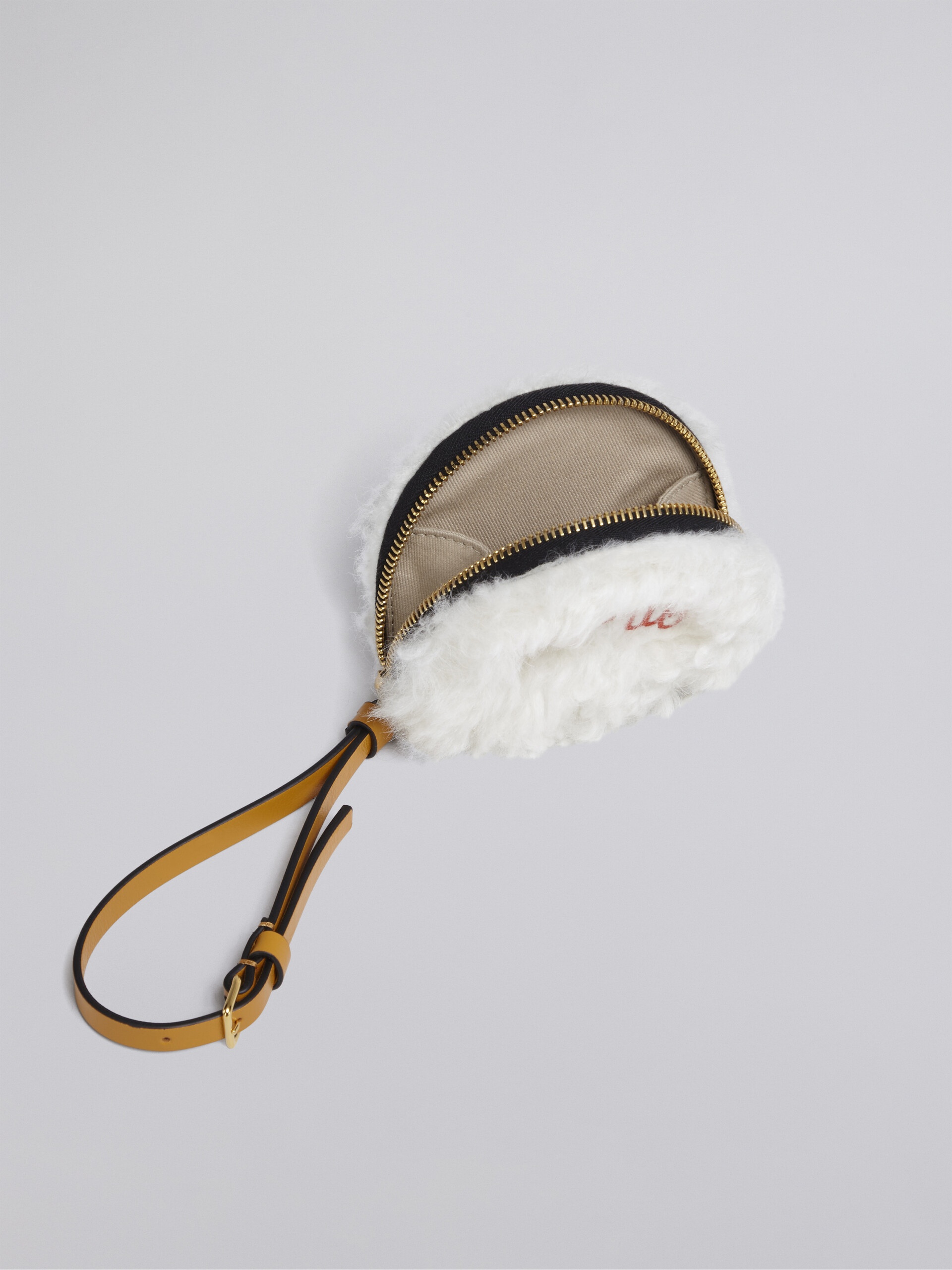 ROUND SHEEPSKIN COIN CASE - 2